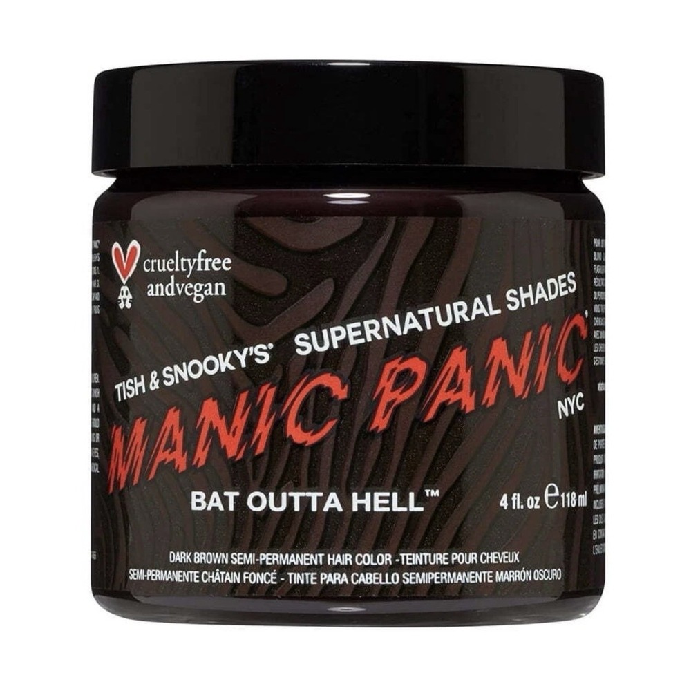 MANIC PANIC Hair Dye Semi Permanent Hair Color-Bat Outta Hell-‎ 4 oz